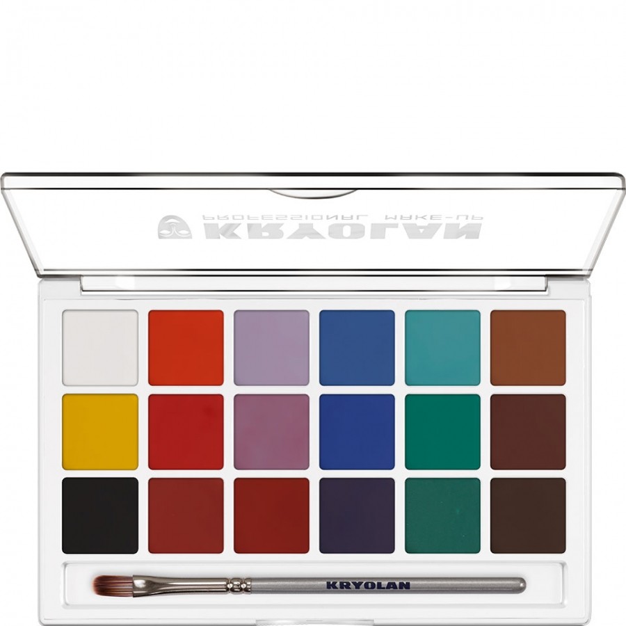 Kryolan Aquacolor Set 18 Farben